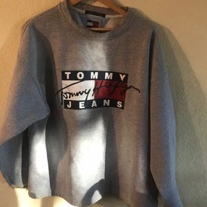 Gray Tommy Hilfiger crew neck sweater XXL